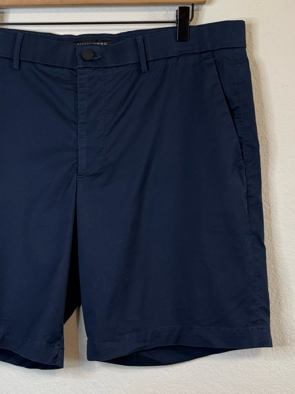 Banana Republic Core Temp Short Navy Blue 9” Mens Casual Preppy Shorts Size 36 - Picture 4 of 11
